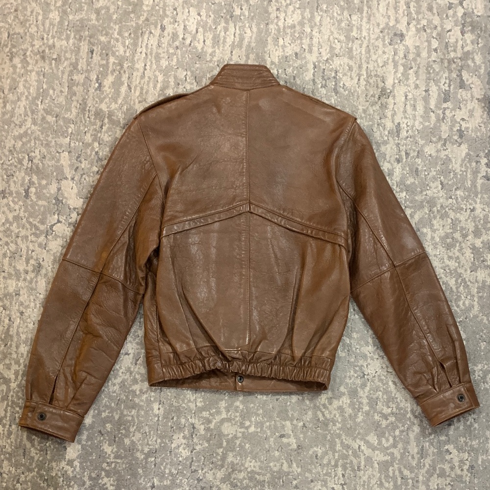 Brown Leather Jacket - image 3